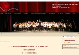 Il sito internet all'url www.concorsomusicalealpimarittime.it
